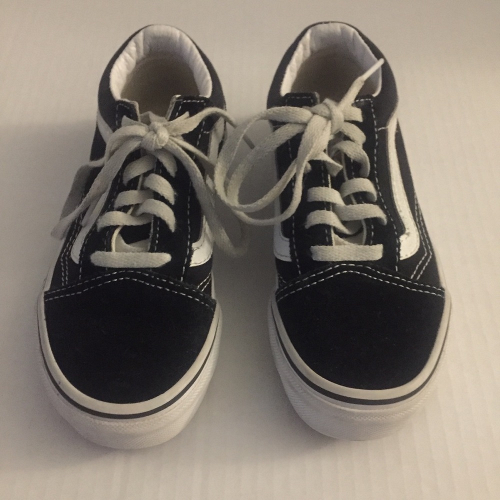 Vans Kids Youth Child Sneaker Black White